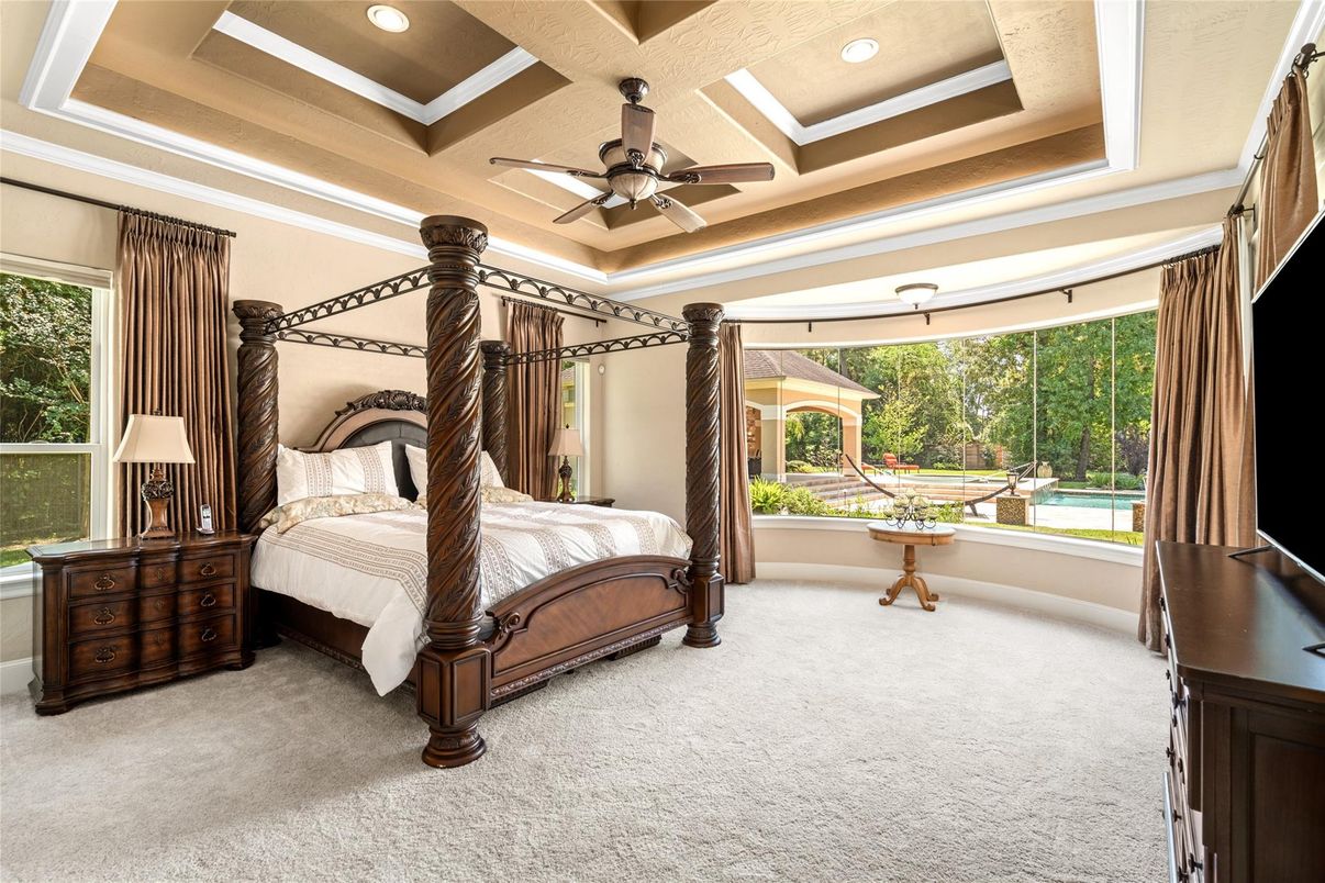 Bedroom, Interior, Recessed Lighting