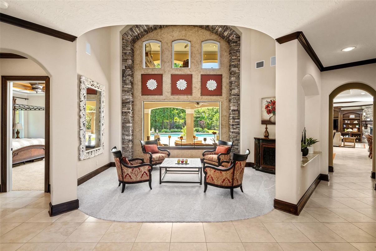 Interior, Living room, Recessed Lighting