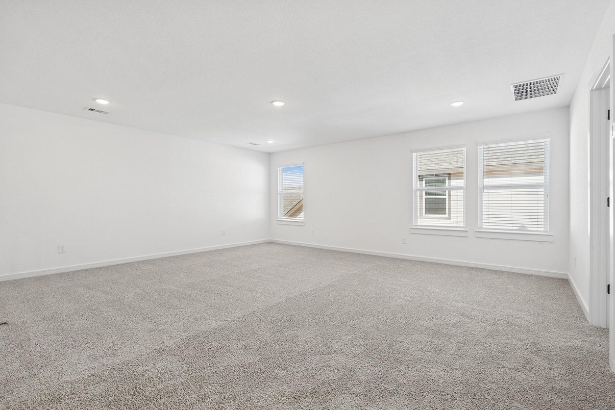 Empty room, Interior, Recessed Lighting