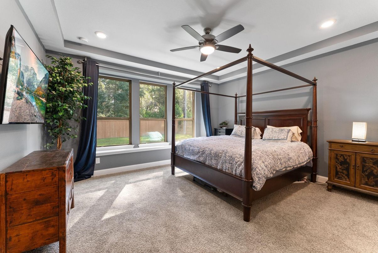 Bedroom, Interior, Recessed Lighting