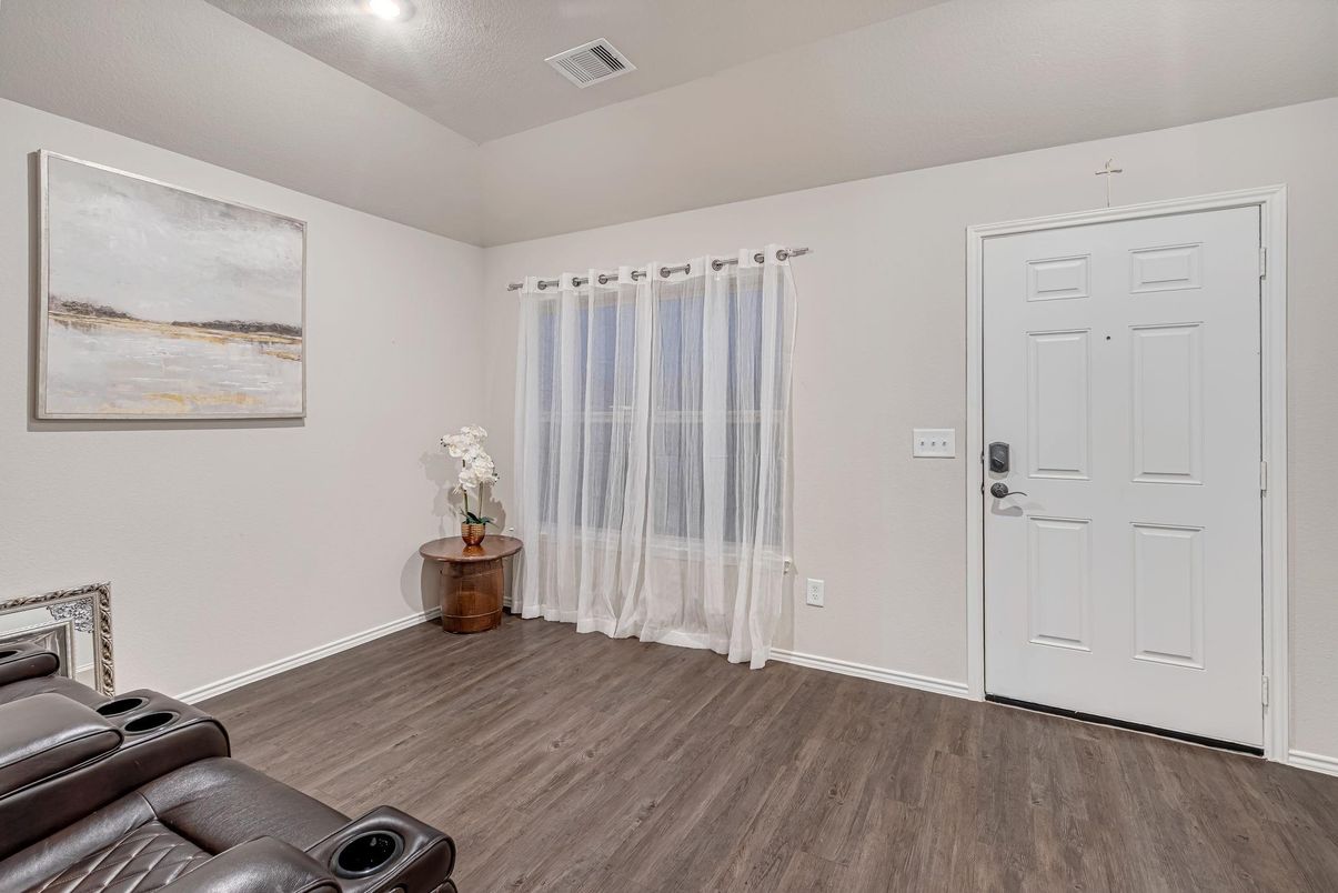 Home Theatre Room, Interior, Wood Texture Flooring