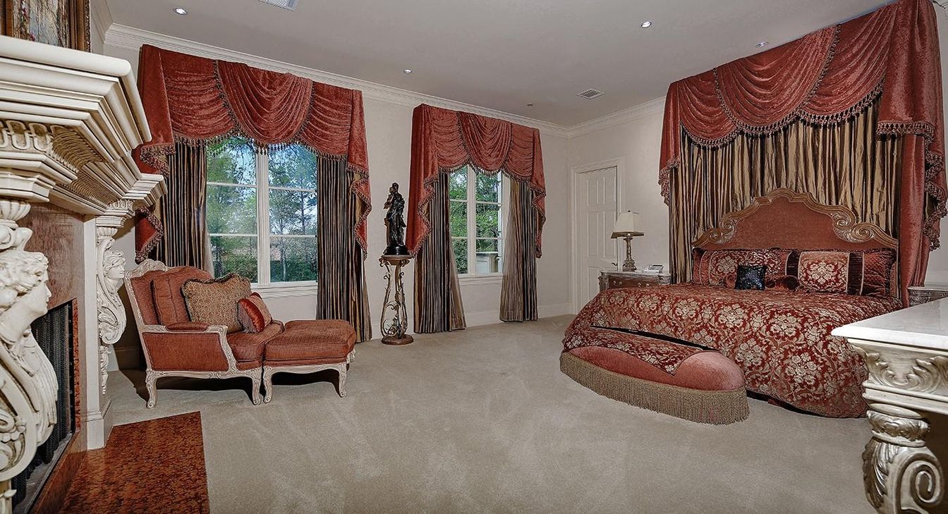 Bedroom, Fireplace, Interior, Recessed Lighting