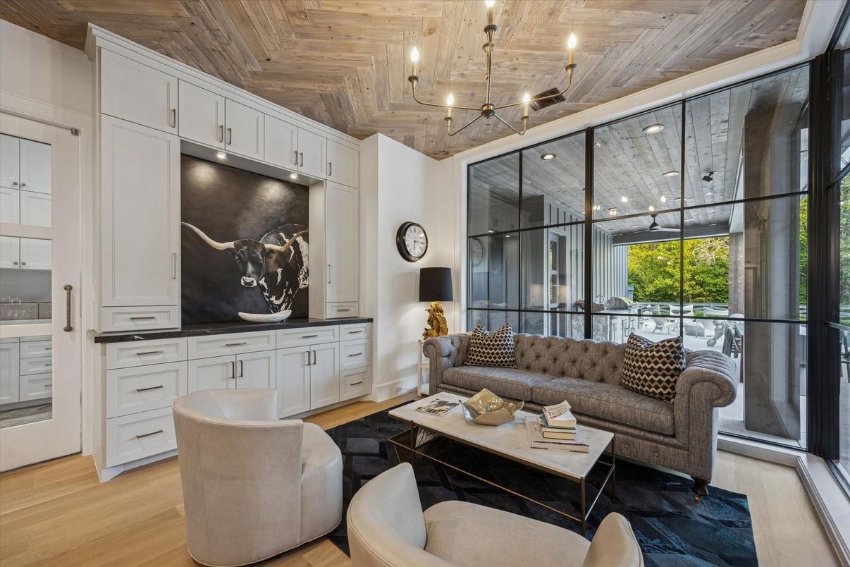 Interior, Living room, Wooden Ceilings, Wood Texture Flooring