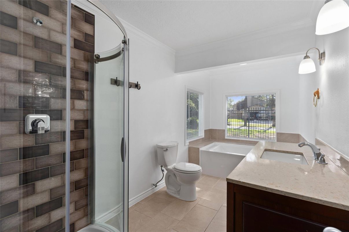 Bathroom, Glass Shower, Interior