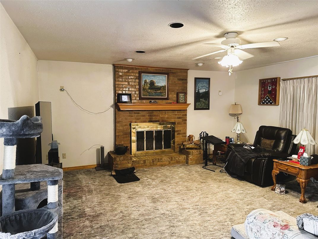Fireplace, Interior, Stone Walls