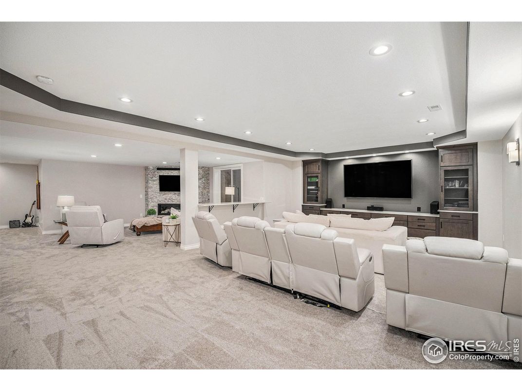 Interior, Living room, Recessed Lighting, Theatre Room