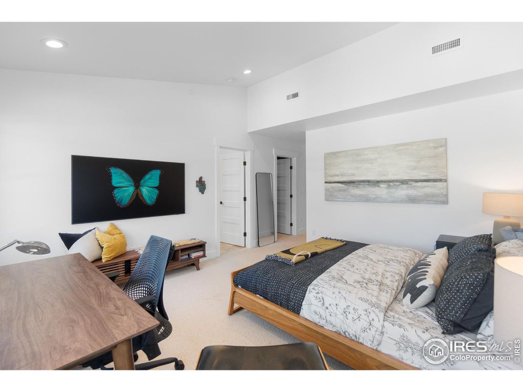 Bedroom, Home Office, Interior, Recessed Lighting