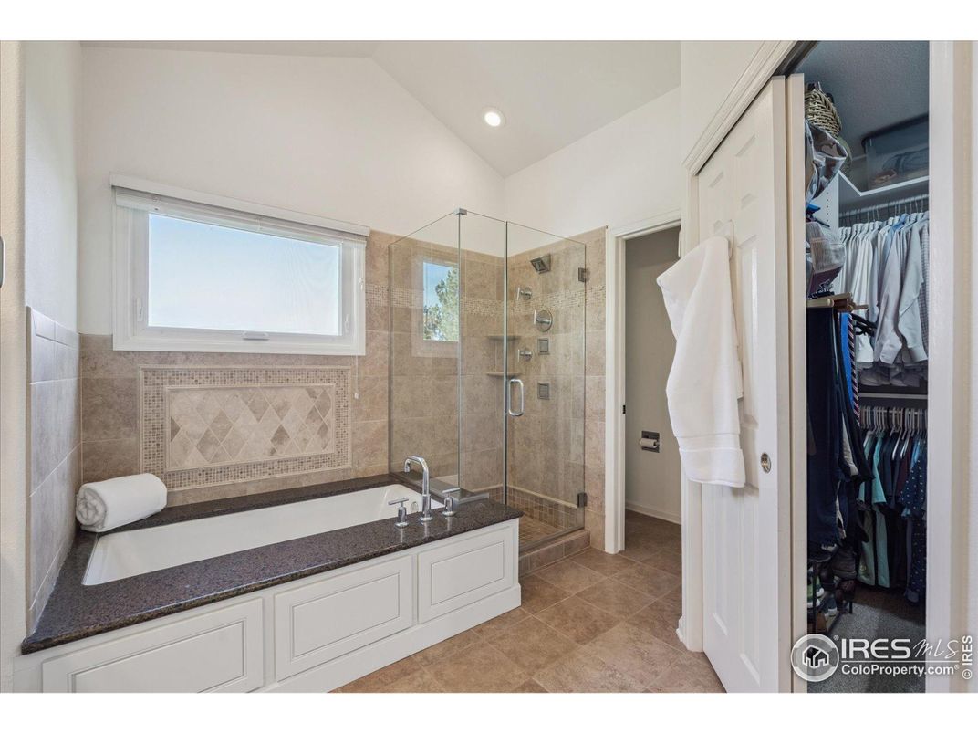 Bathroom, Glass Shower, Interior, Recessed Lighting, Walk-in Closets