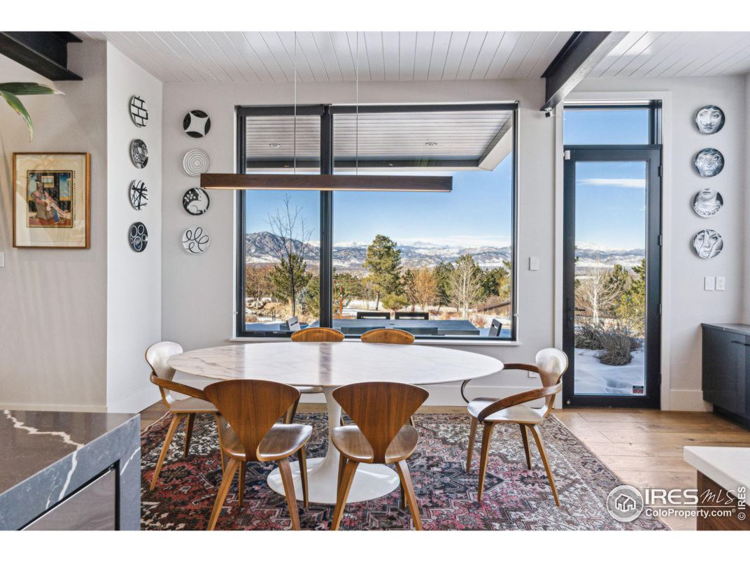 Dining room, Interior, Wood Texture Flooring