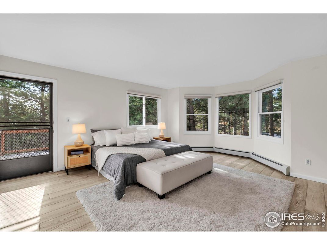 Bedroom, Interior, Wood Texture Flooring
