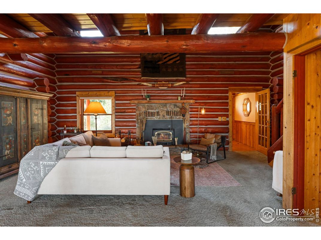 Fireplace, Interior, Living room, Wooden Beams, Wooden Ceilings, Wooden Walls