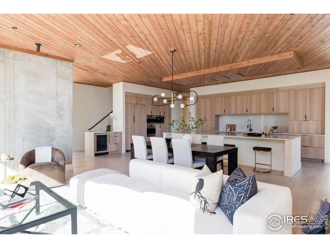 Dining room, Interior, Kitchen, Living room, Pendant Lights, Recessed Lighting, Wooden Beams, Wooden Ceilings