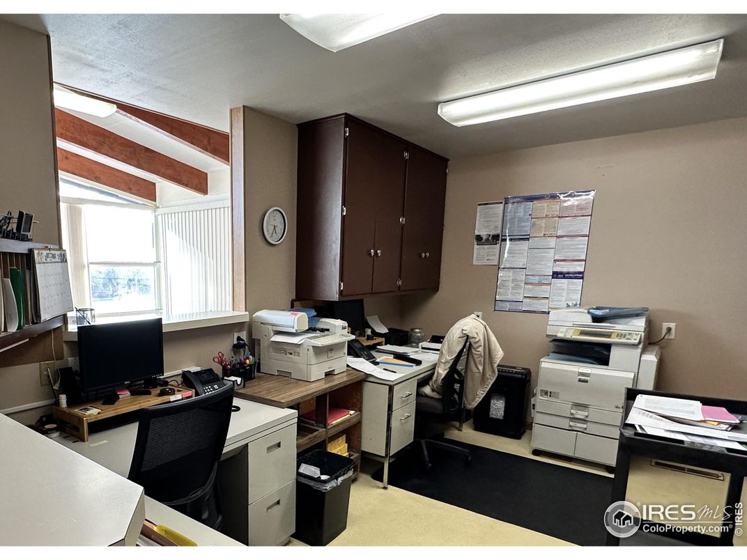 Home Office, Interior, Wooden Beams