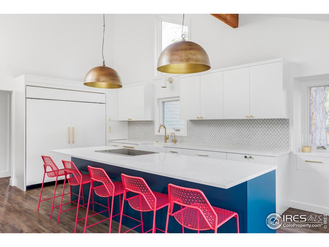 Interior, Kitchen, Pendant Lights, Wooden Beams, Wood Texture Flooring