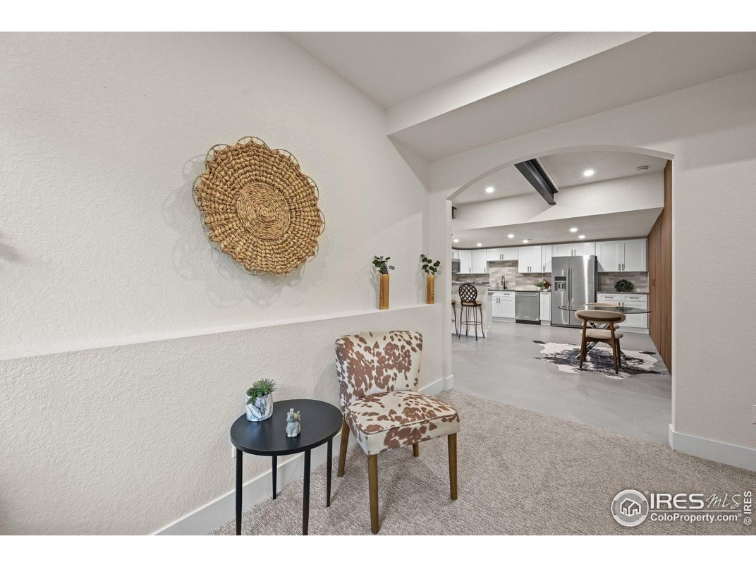 Interior, Kitchen, Recessed Lighting, Stainless Steel Appliances, Wooden Beams, Wood Texture Flooring