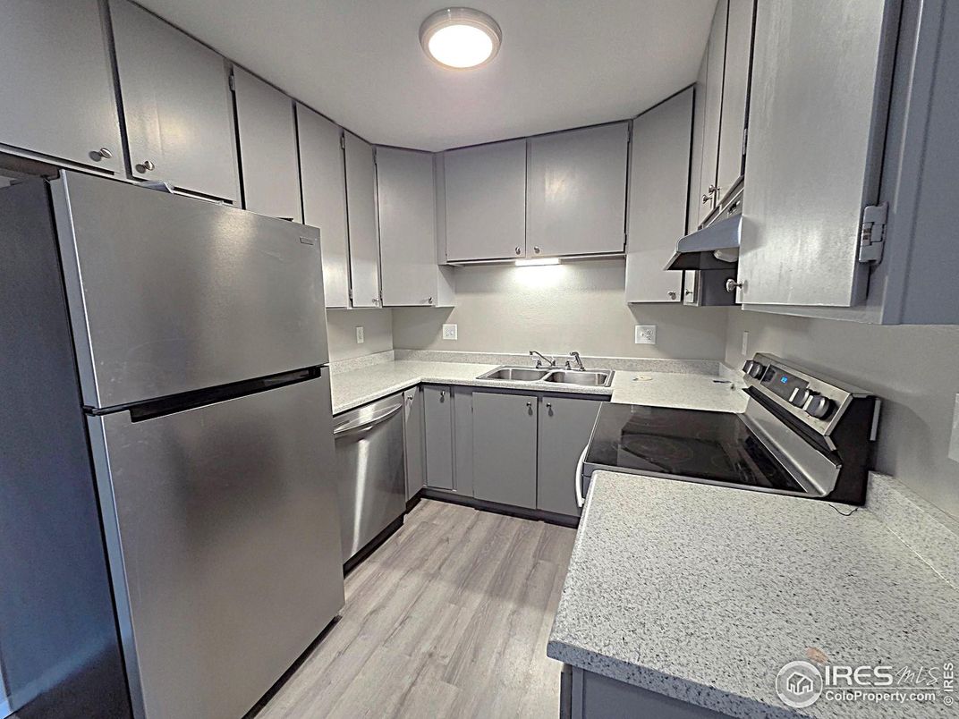 Interior, Kitchen, Wood Texture Flooring