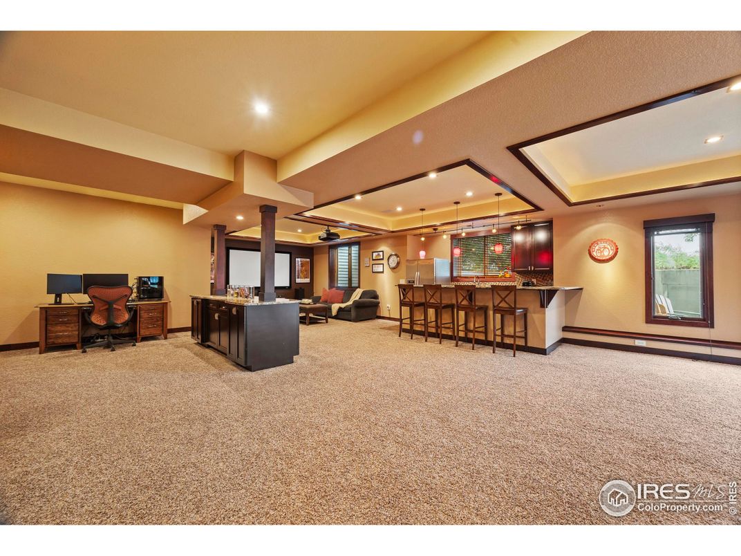 Home Office, Interior, Recessed Lighting