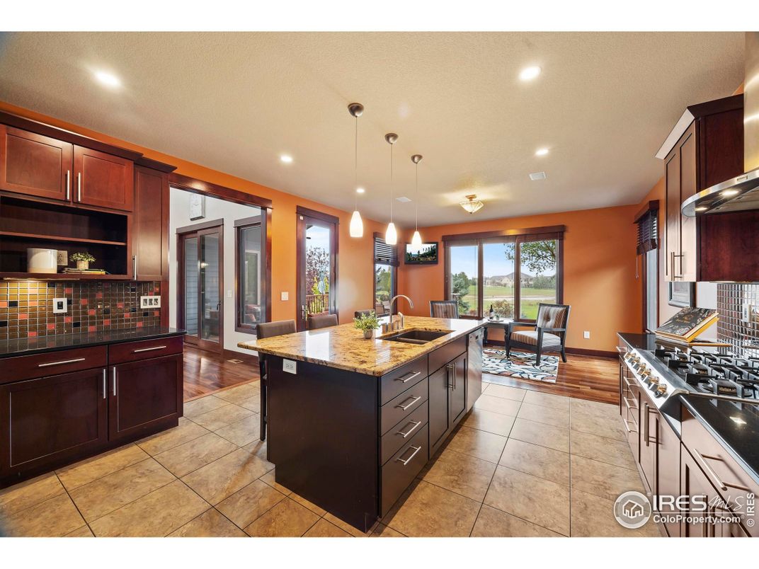 Dining room, Interior, Kitchen, Living room, Pendant Lights, Recessed Lighting, Wood Texture Flooring