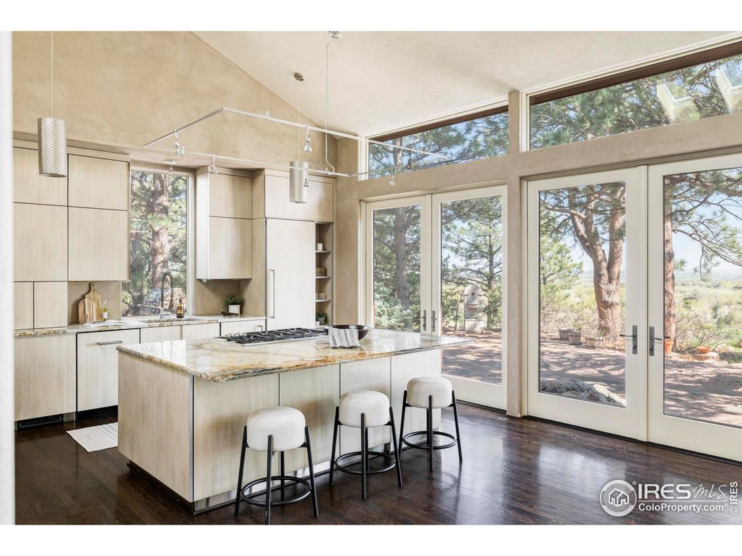 Interior, Kitchen, Wood Texture Flooring