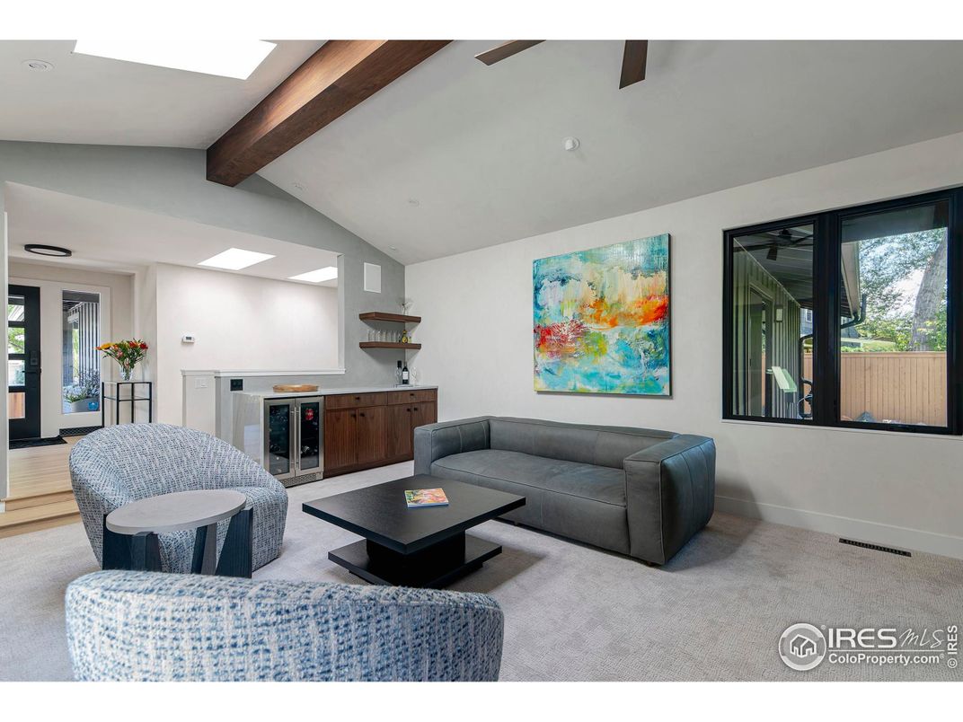 Interior, Living room, Wooden Beams