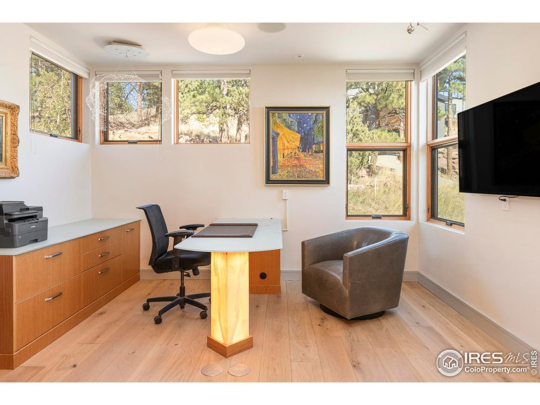 Home Office, Interior, Wood Texture Flooring