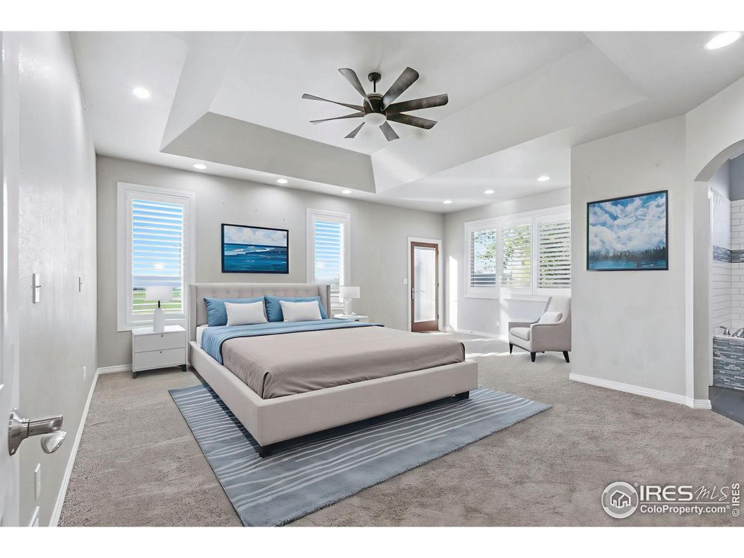 Bedroom, Interior, Recessed Lighting