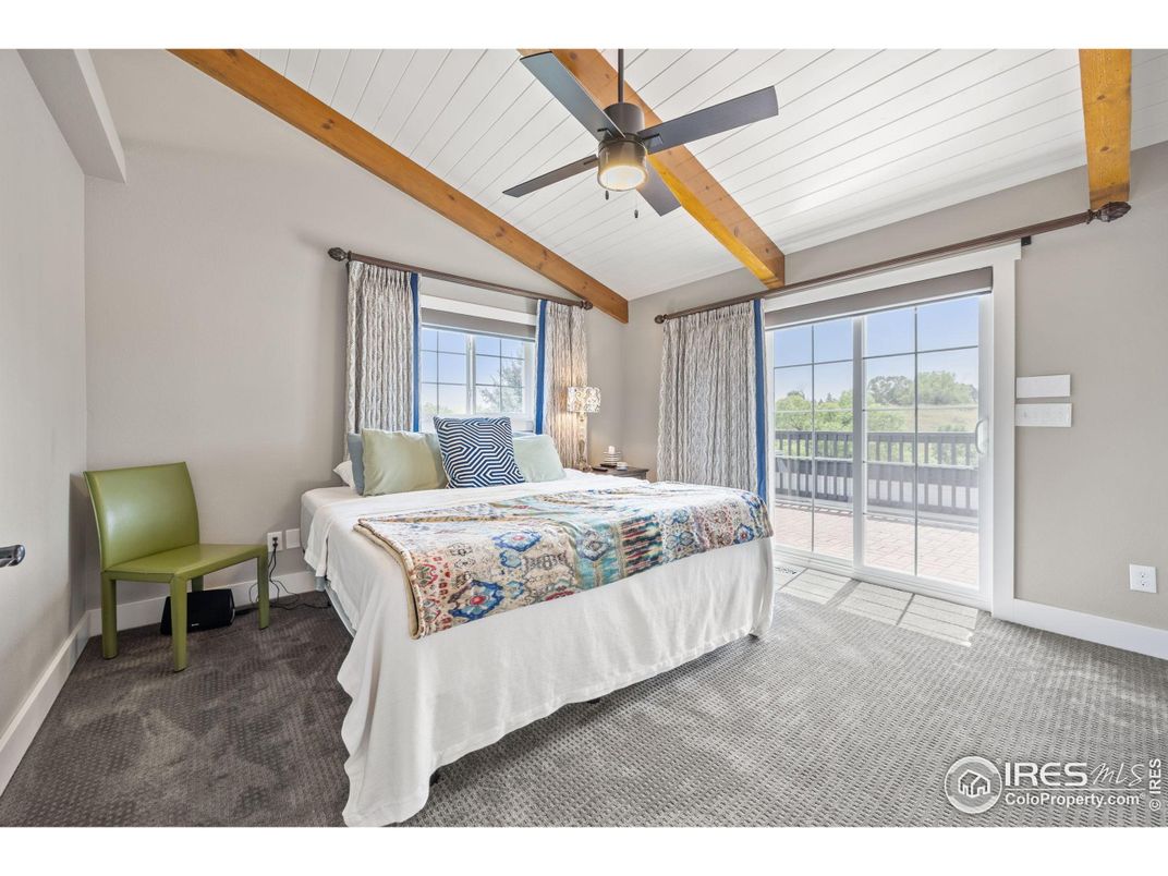 Bedroom, Interior, Wooden Beams