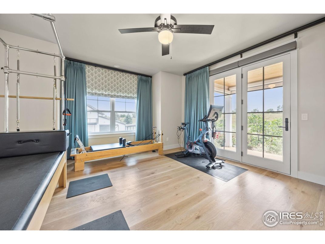 Fitness Equipment, Interior, Wood Texture Flooring