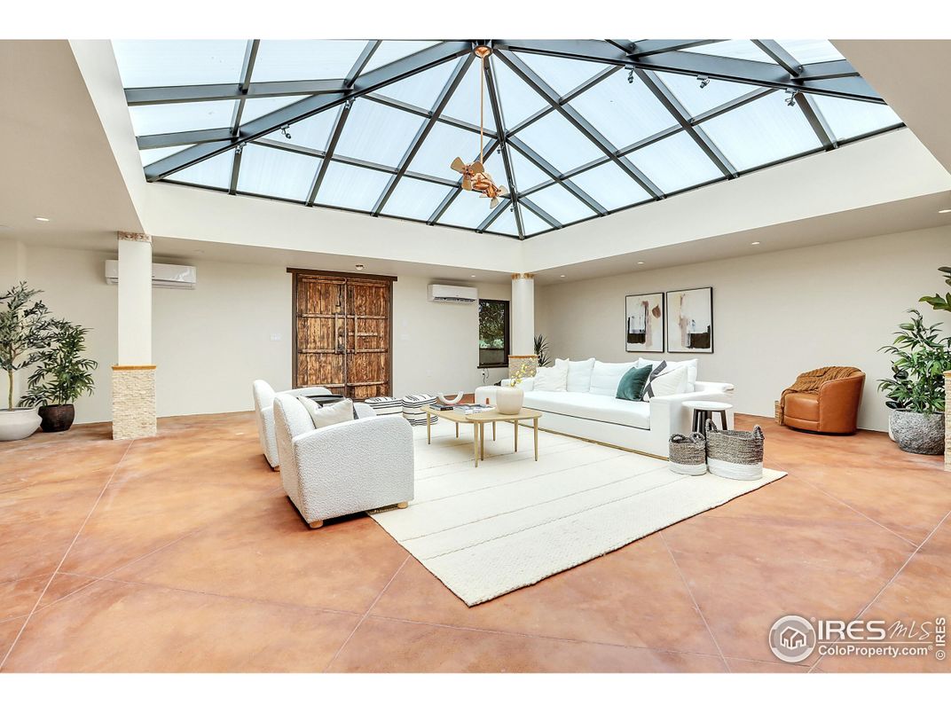 Glass Ceilings, Interior, Living room, Pendant Lights, Recessed Lighting, Sun Room