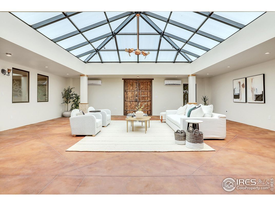 Glass Ceilings, Interior, Living room, Pendant Lights, Recessed Lighting, Sun Room