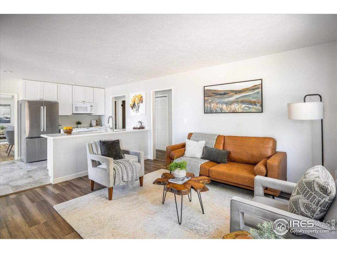 Interior, Kitchen, Living room, Wood Texture Flooring