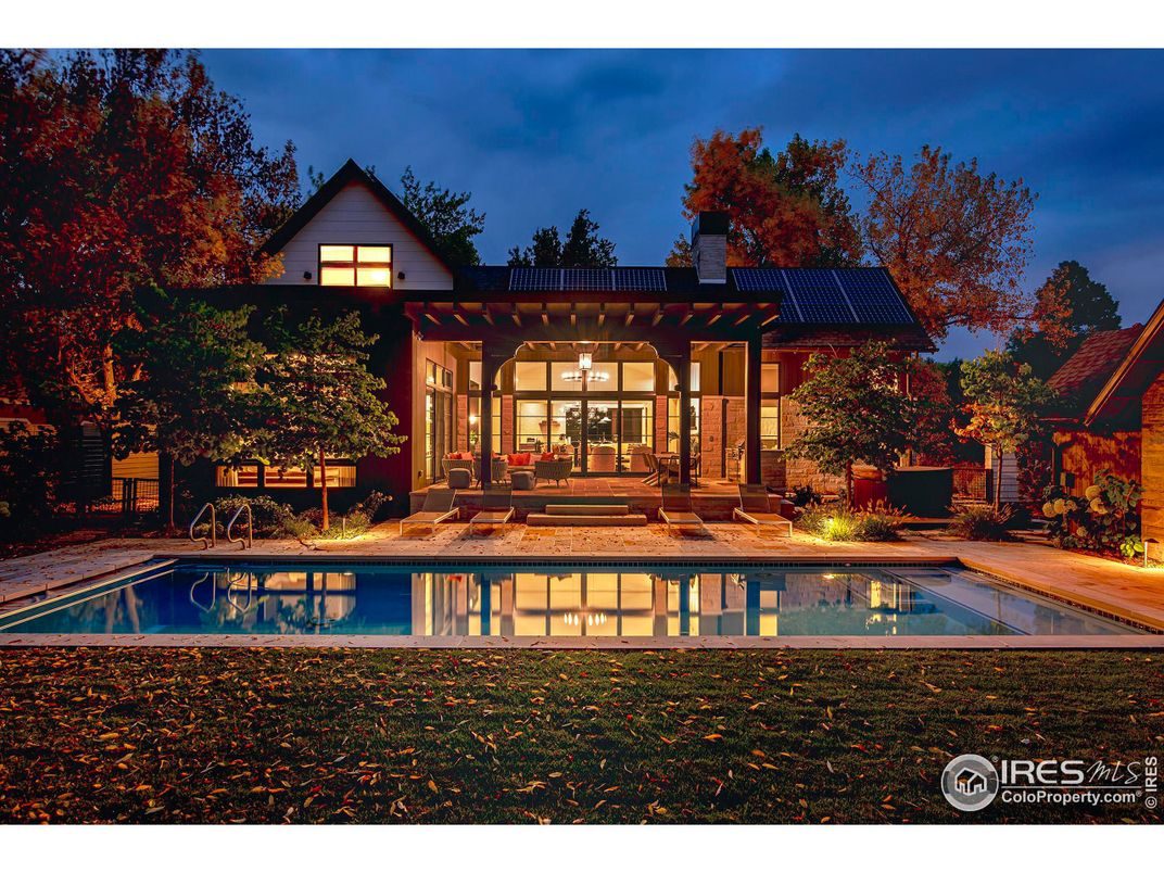 Exterior, Pool, Solar Panels