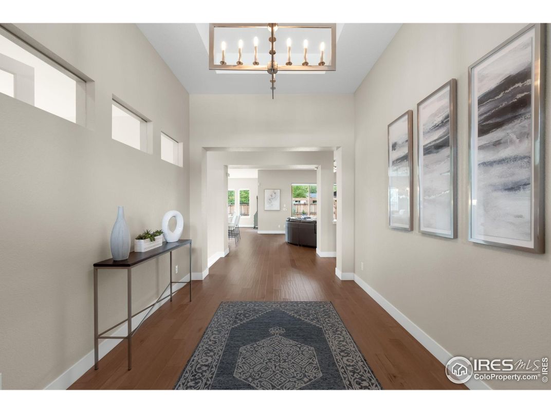 Chandelier, Interior, Wood Texture Flooring