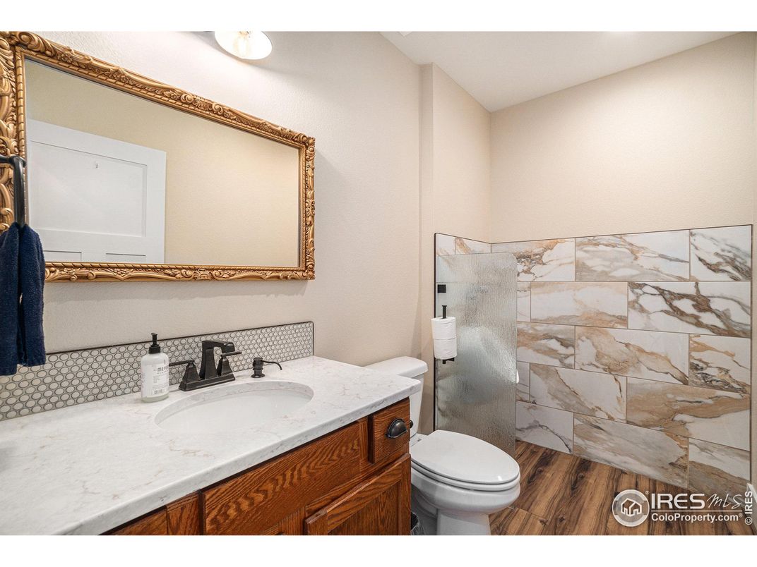 Bathroom, Interior, Wood Texture Flooring