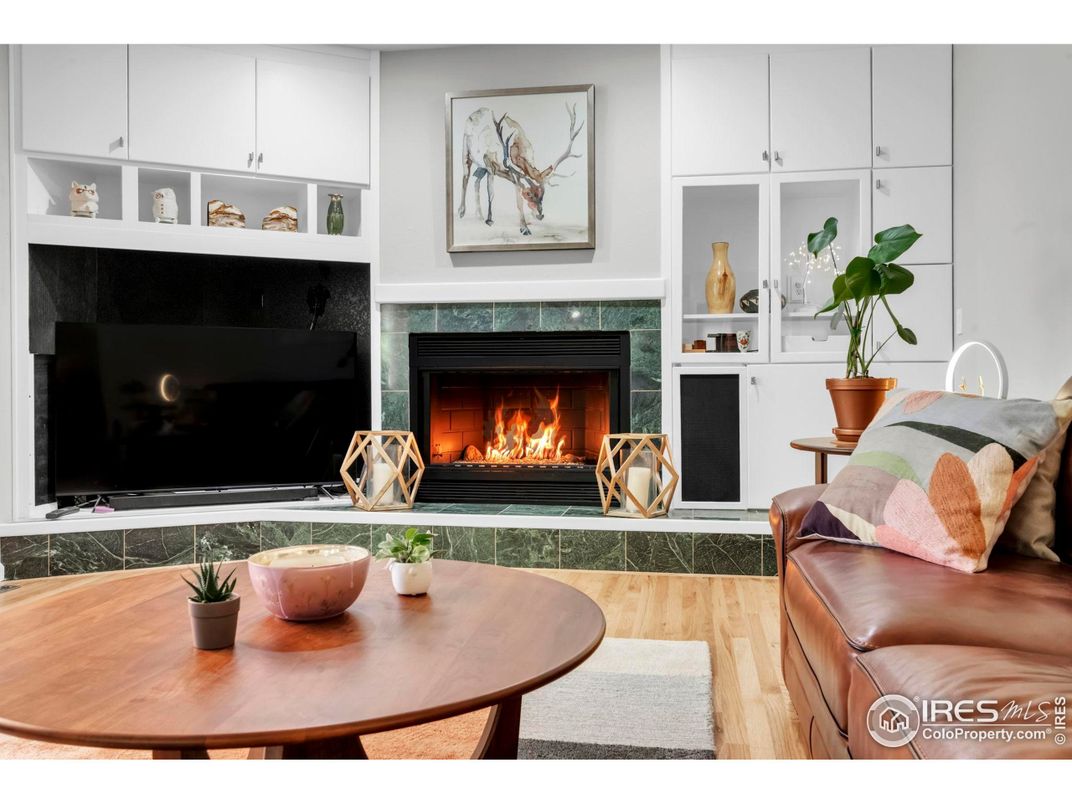 Fireplace, Interior, Wood Texture Flooring