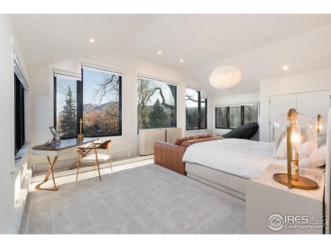 Bedroom, Home Office, Interior, Pendant Lights, Recessed Lighting