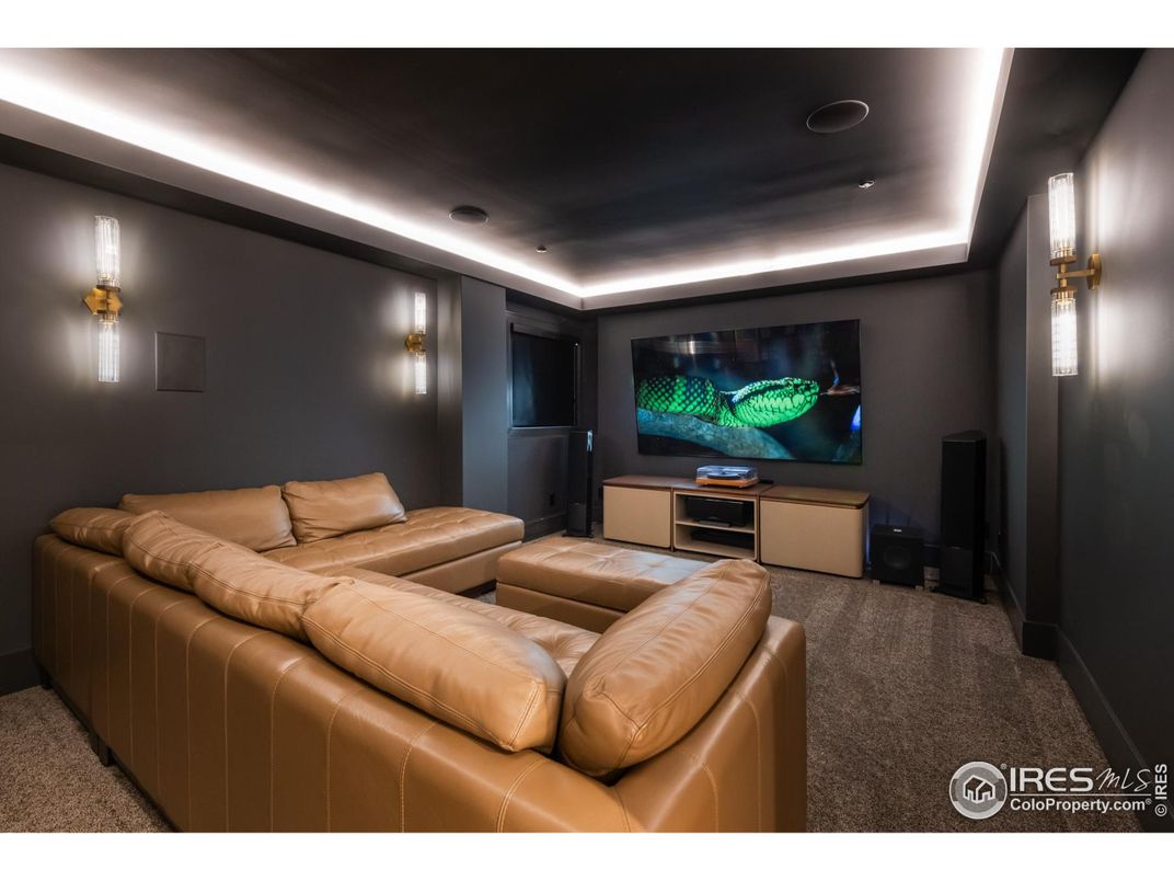 Interior, Living room, Recessed Lighting, Theatre Room