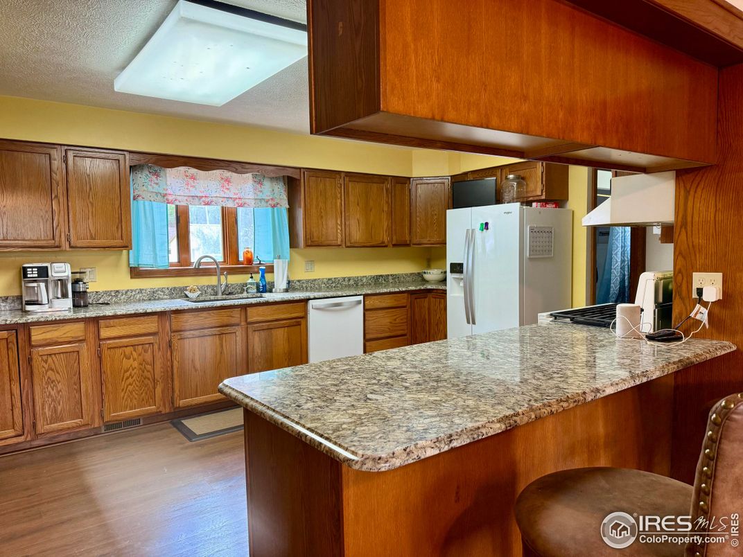 Interior, Kitchen, Wood Texture Flooring