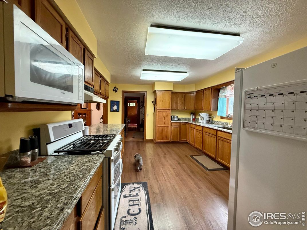 Interior, Kitchen, Wood Texture Flooring