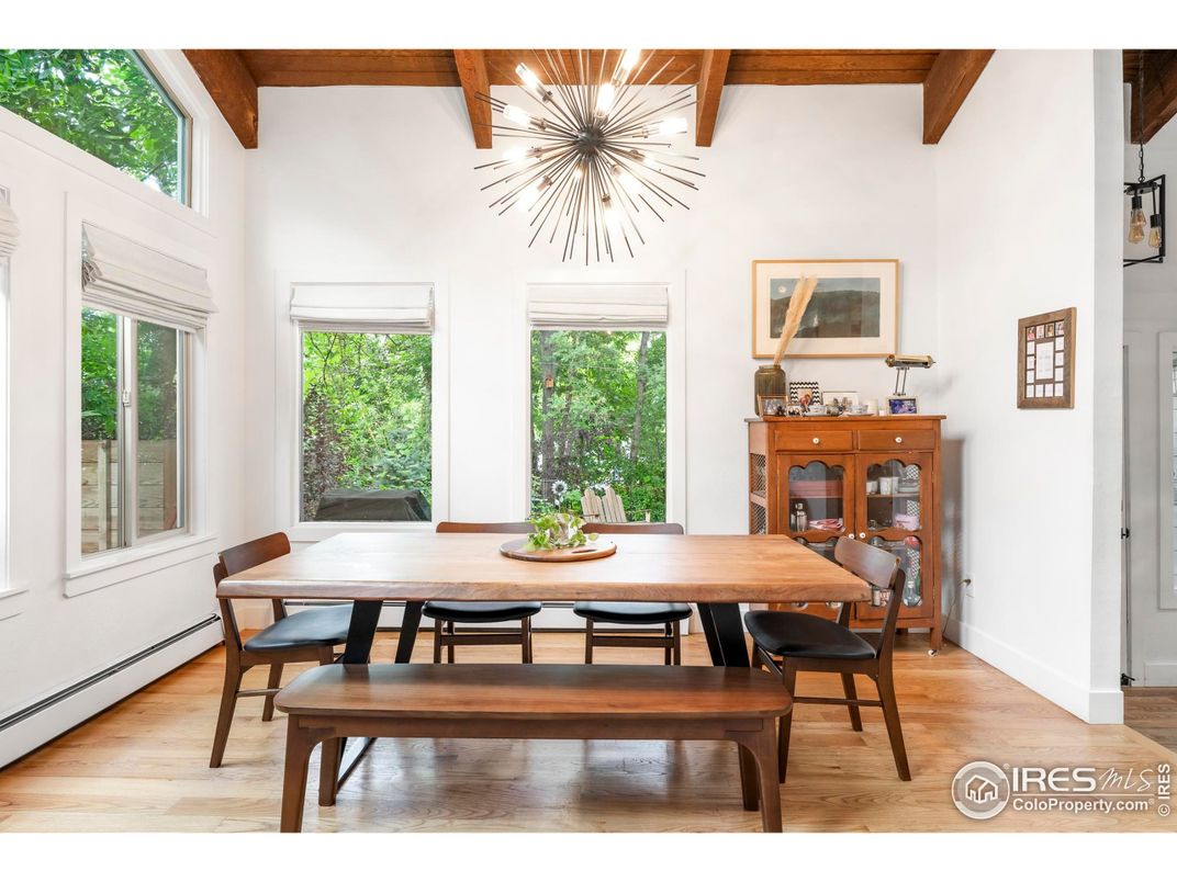 Dining room, Interior, Wooden Beams, Wood Texture Flooring