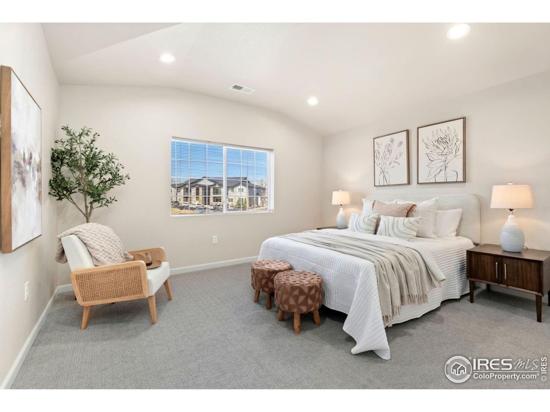 Bedroom, Interior, Recessed Lighting