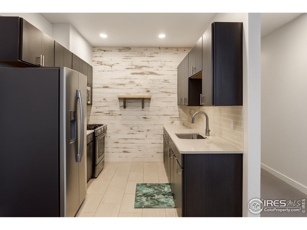 Interior, Kitchen, Recessed Lighting, Wooden Walls