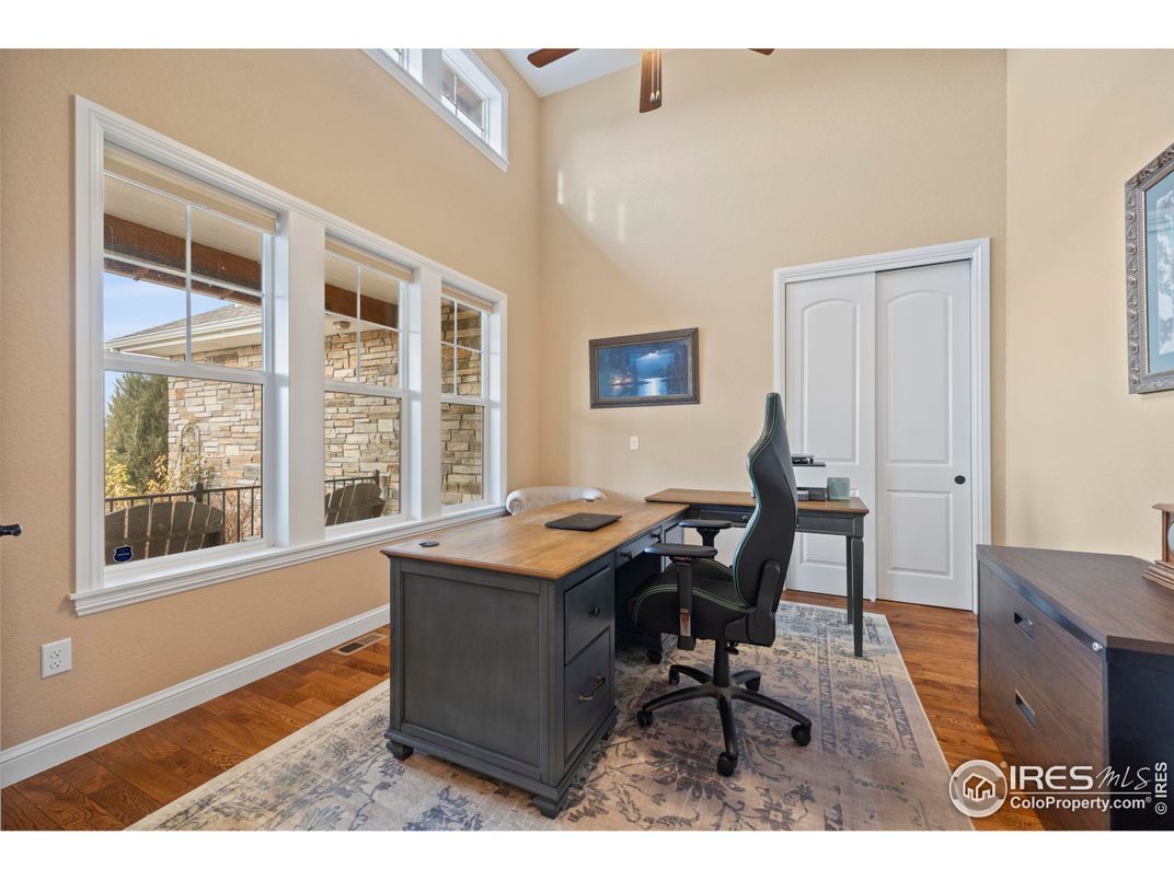 Home Office, Interior, Wood Texture Flooring