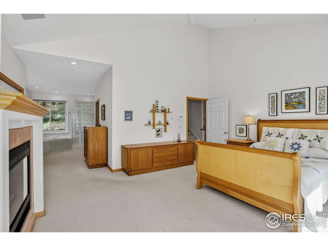 Bedroom, Fireplace, Interior, Recessed Lighting