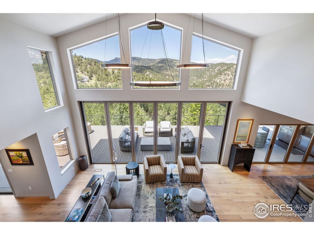 Interior, Living room, Pendant Lights, Wood Texture Flooring
