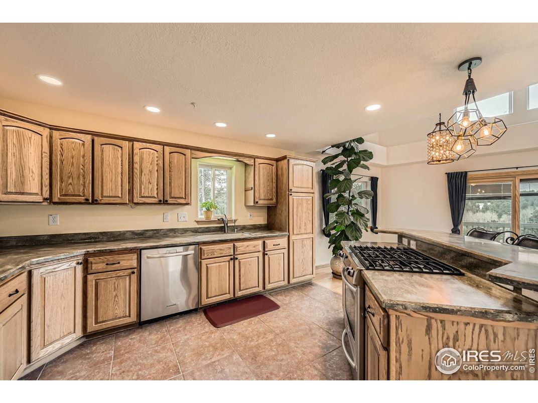 Chandelier, Interior, Kitchen, Recessed Lighting