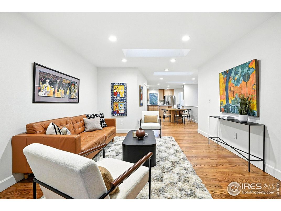 Dining room, Interior, Kitchen, Recessed Lighting, Stainless Steel Appliances, Wood Texture Flooring