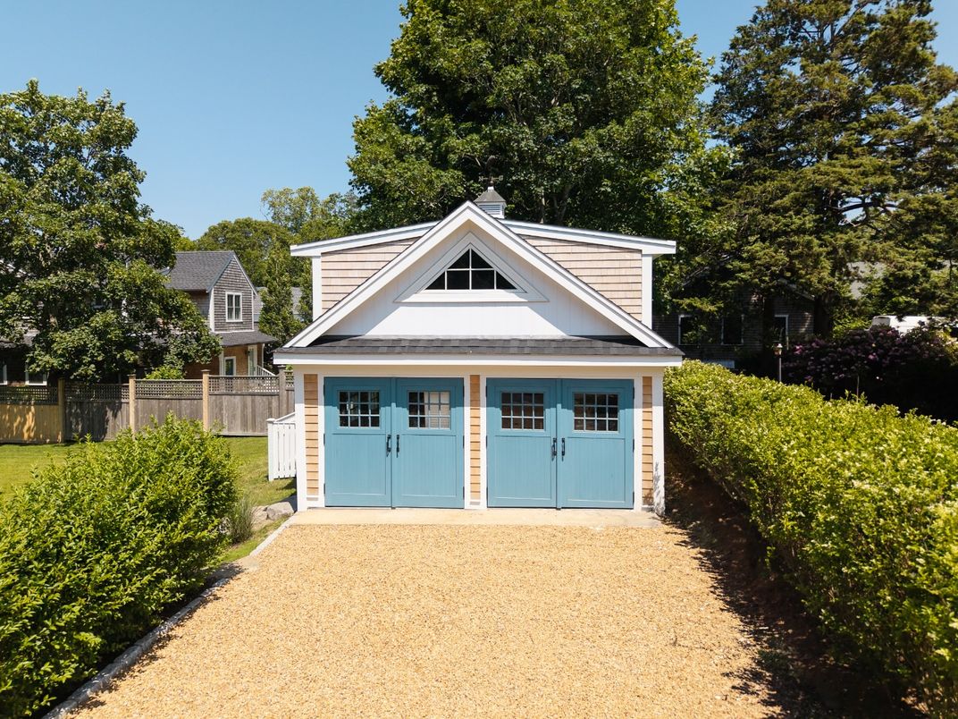 Backyard, Detached Garage, Exterior, Facade, Queen Anne Victorian