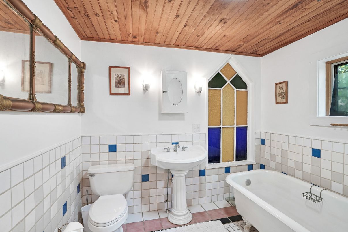 Bathroom, Free Standing Baths, Interior, Wooden Ceilings