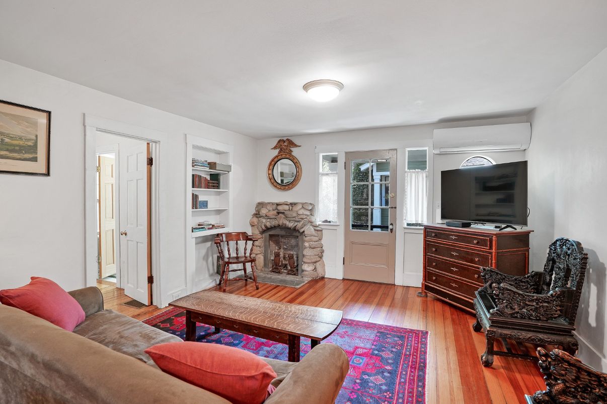 Fireplace, Interior, Living room, Wood Texture Flooring